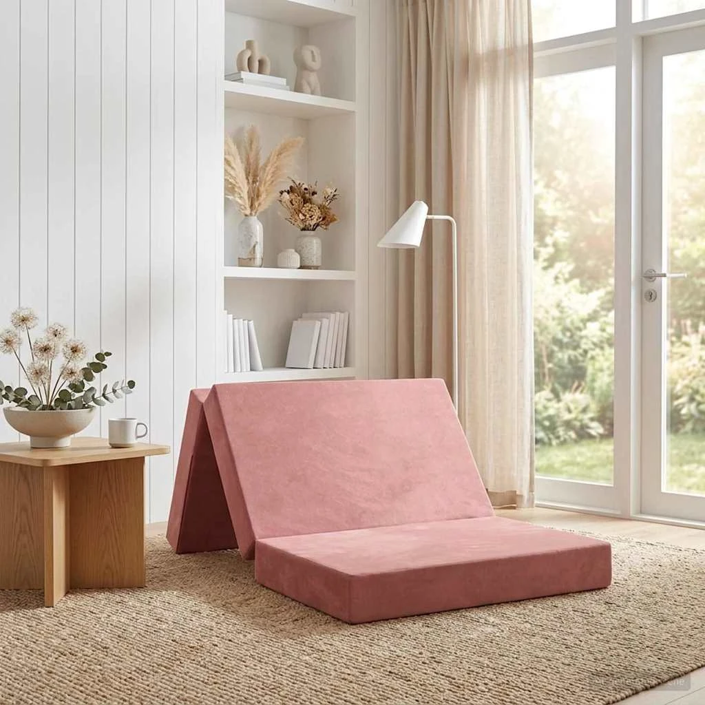 vidaXL Samlebar Sofa Seng 90x67x45 cm - Lyserød