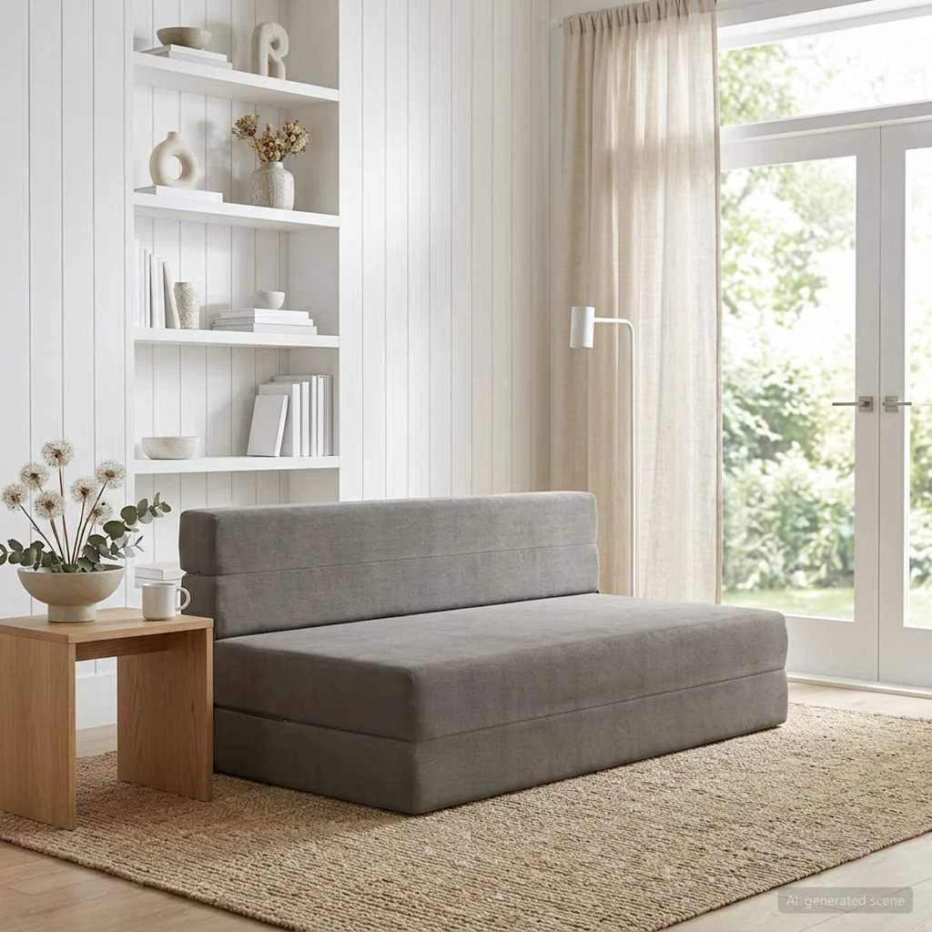vidaXL Samlebar Sofa Seng i Lysegrå - 152 x 86,5 x 60 cm