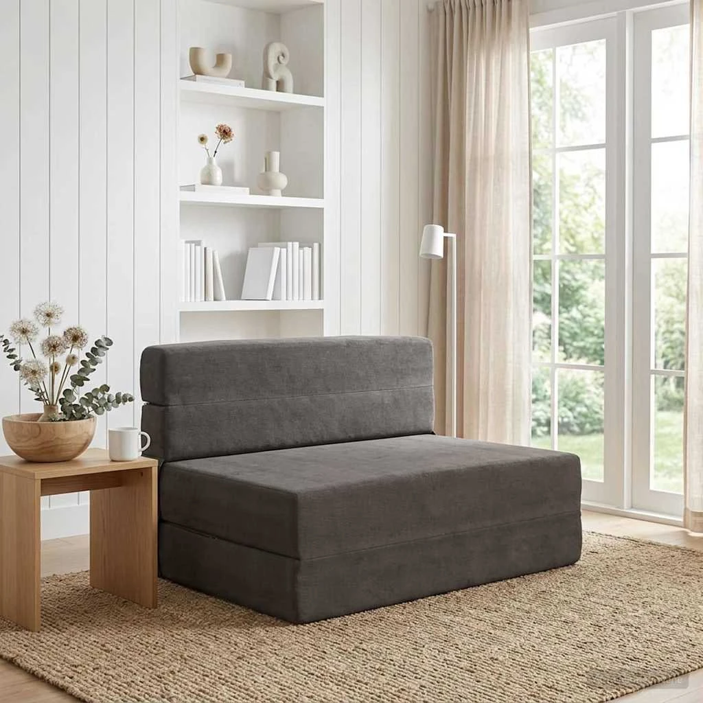 vidaXL Samlebar Sofa Seng Mørkegrå 100 x 80 x 60 cm