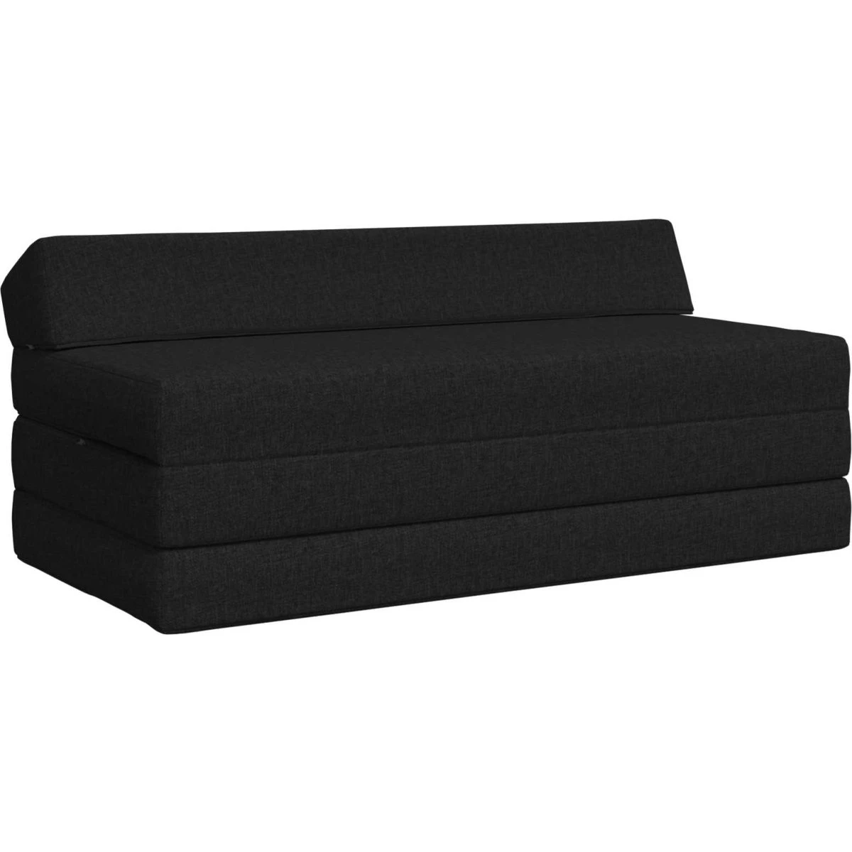vidaXL Samlebar Sofa Seng Sort 120 x 60 x 49 cm Stof