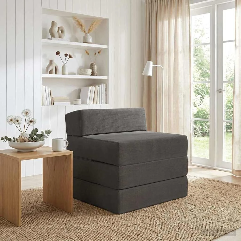 vidaXL Samlebar Sofa Seng 2-personers Mørkegrå 70 x 60 x 63 cm