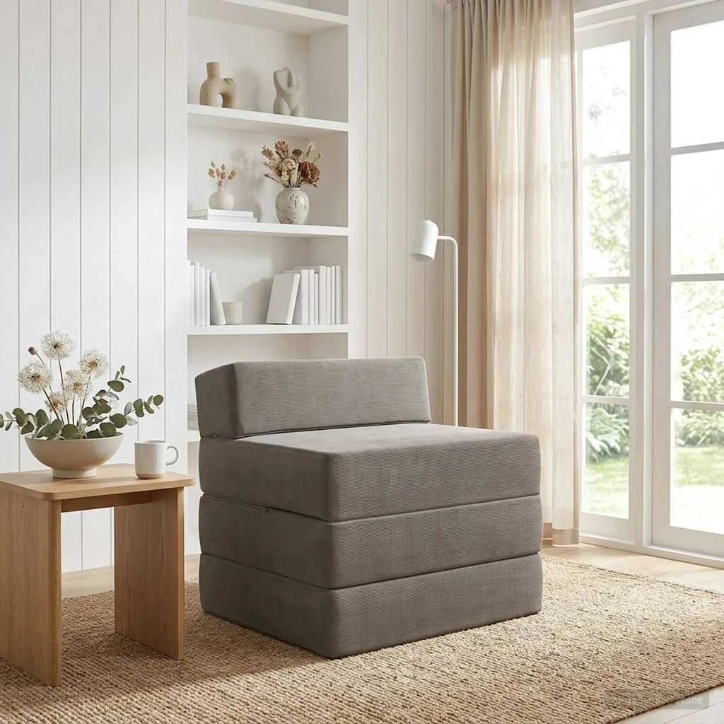 vidaXL Samlebar 2-personers Sofa Seng - Lysegrå - 70 x 60 x 63 cm