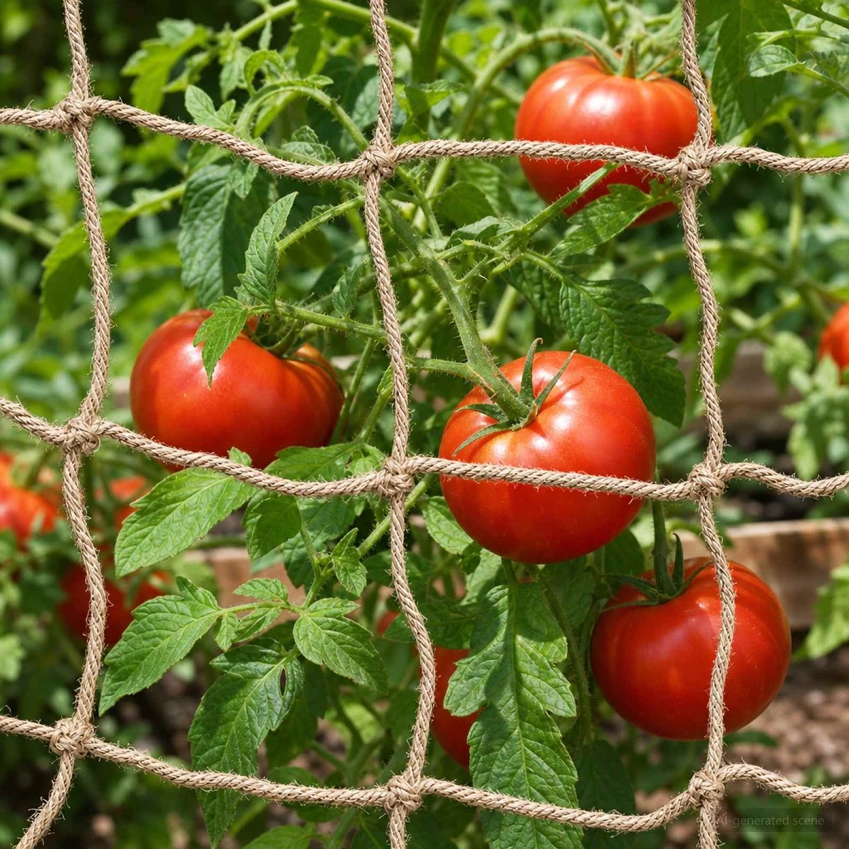 vidaXL Jute Plante Støtte Net, Naturfarvet 1 x 50 m