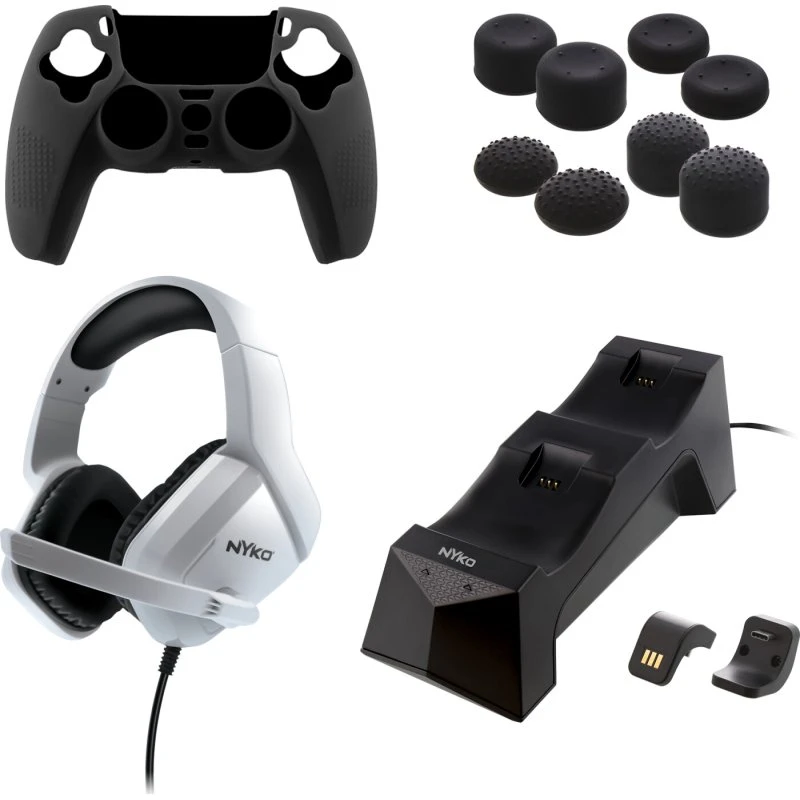 Nyko Deluxe Master Pak til PlayStation 5 – Oplader & Headset