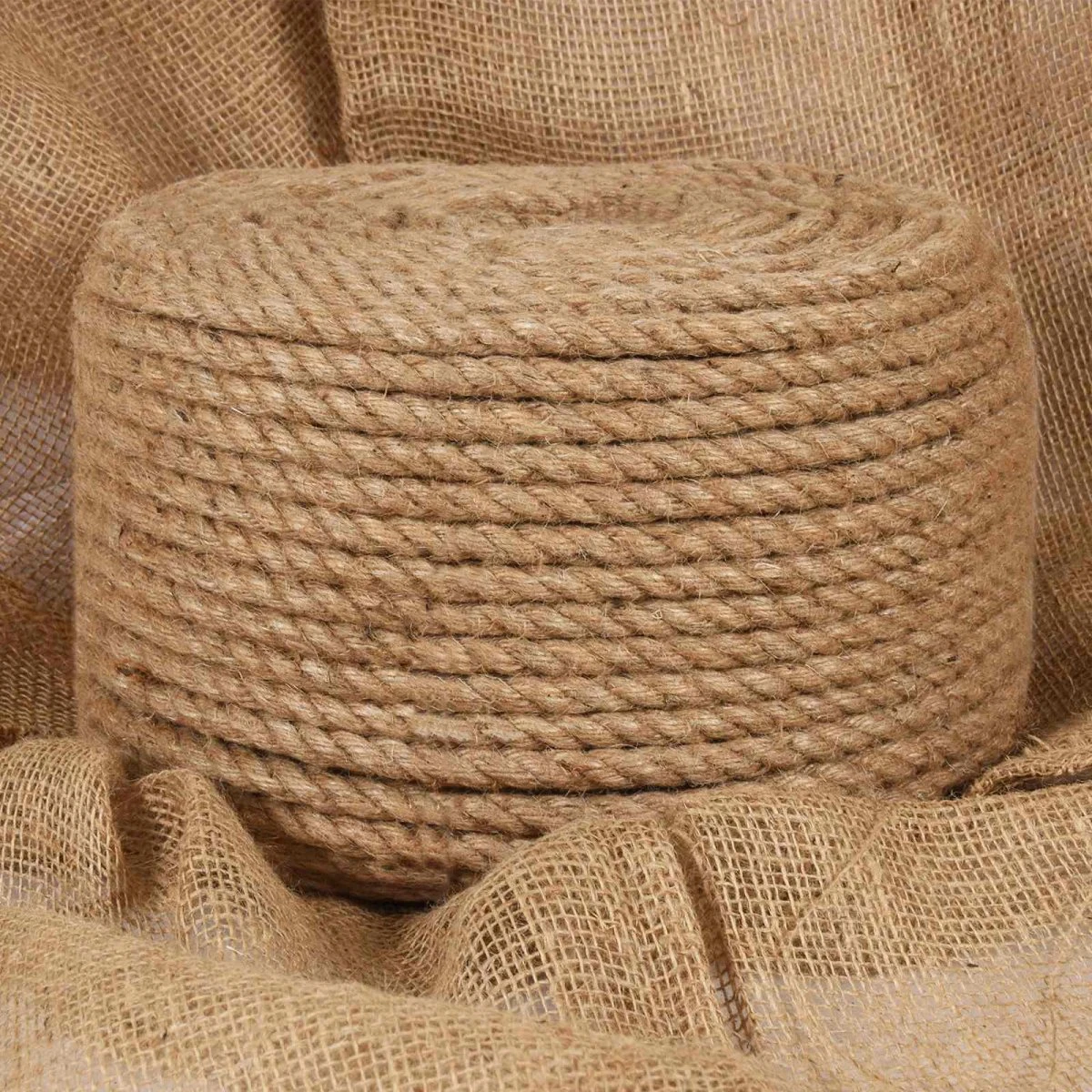 vidaXL Juteline 2 stk. 2 mm 100 m Naturfarvet 100% Tossa Jute
