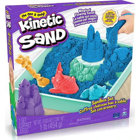 Kinetic Sand sandkassesæt 450 g – blå
