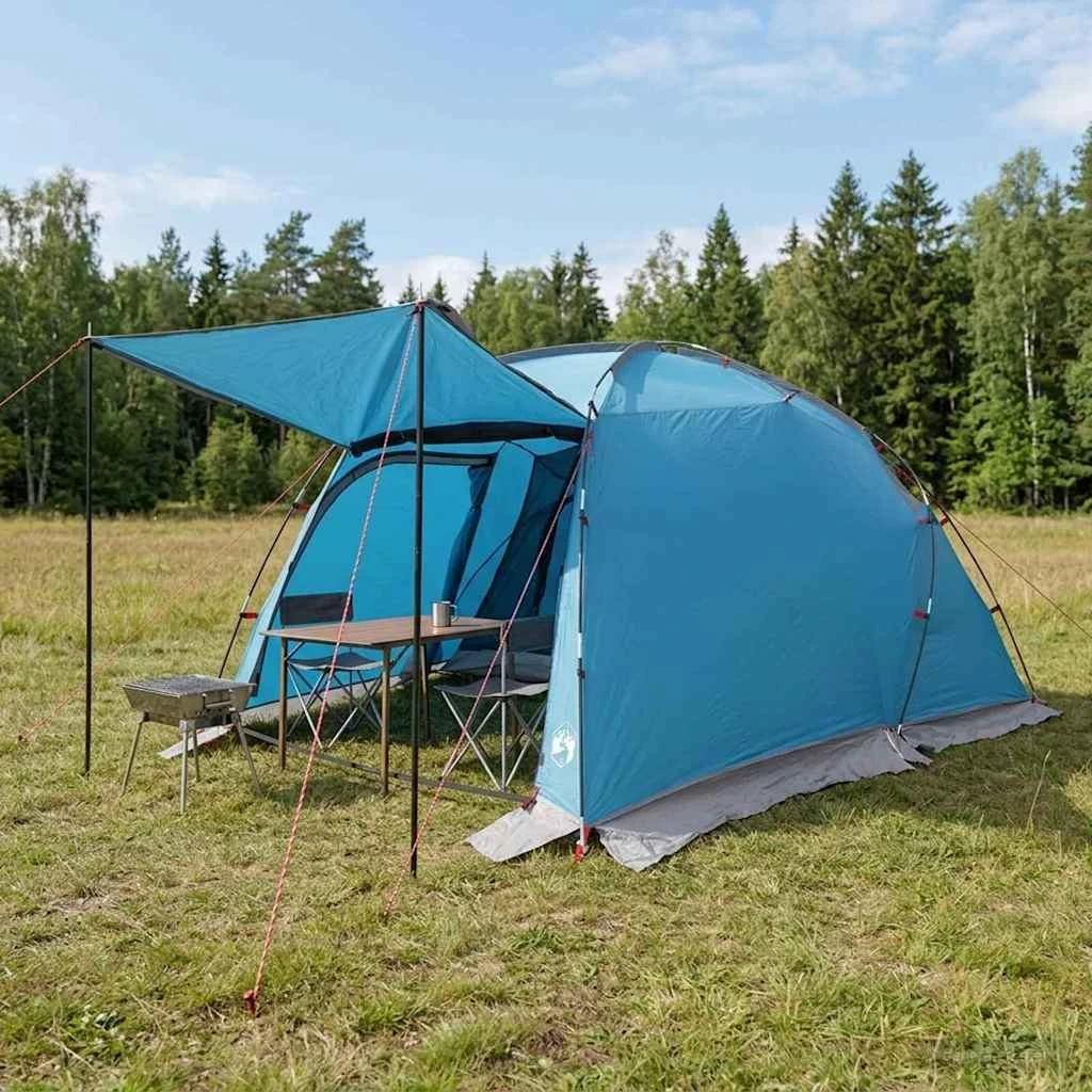 vidaXL Tunneltelt Blå 361 x 235 x 152 cm - 185T Polyester
