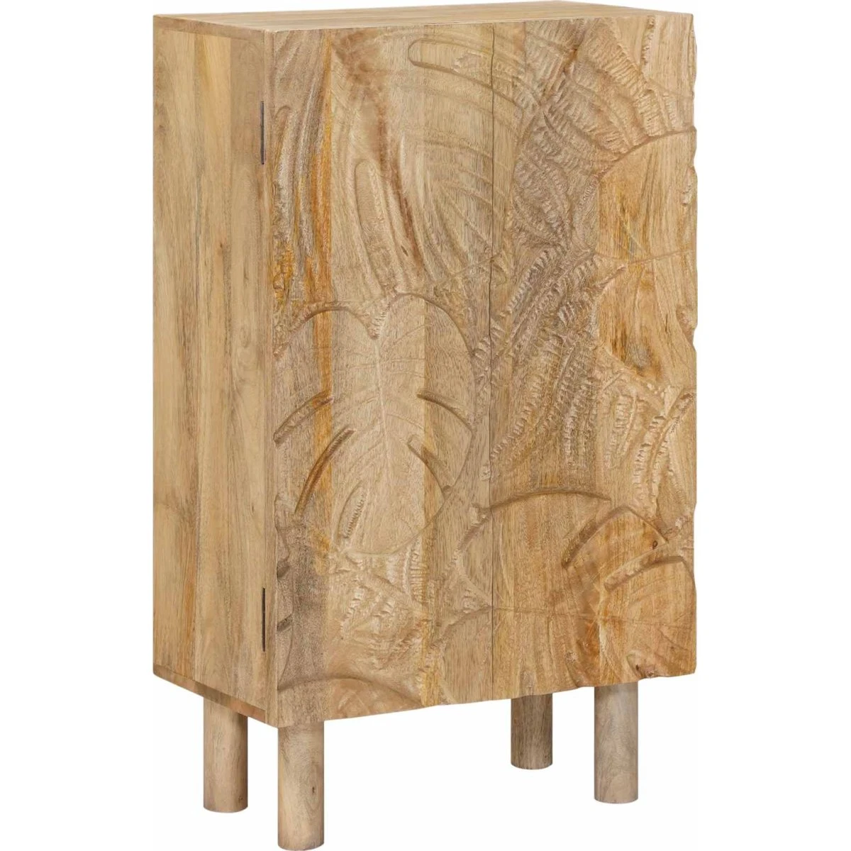 vidaXL Highboard i massivt mangotræ - 53 x 30 x 90 cm