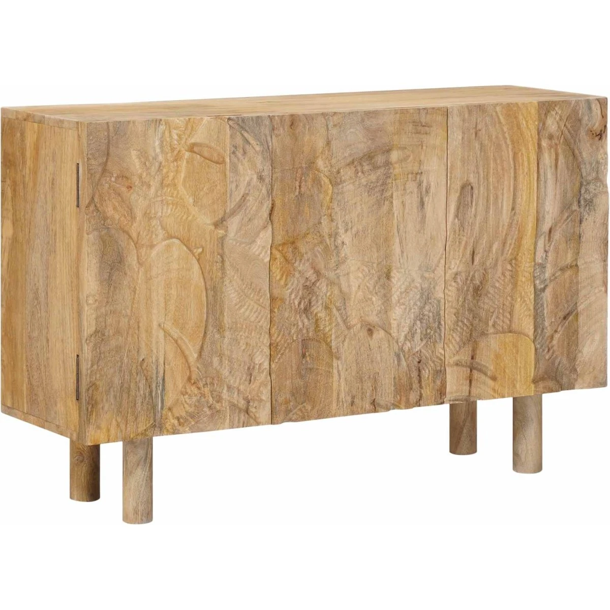 vidaXL Sideboard 100x30x65 cm i massivt mangotræ