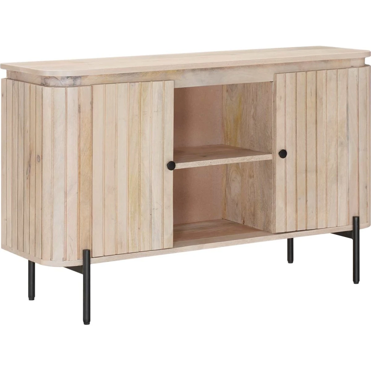 vidaXL Sideboard i massivt mangotræ - 105 x 30 x 65 cm