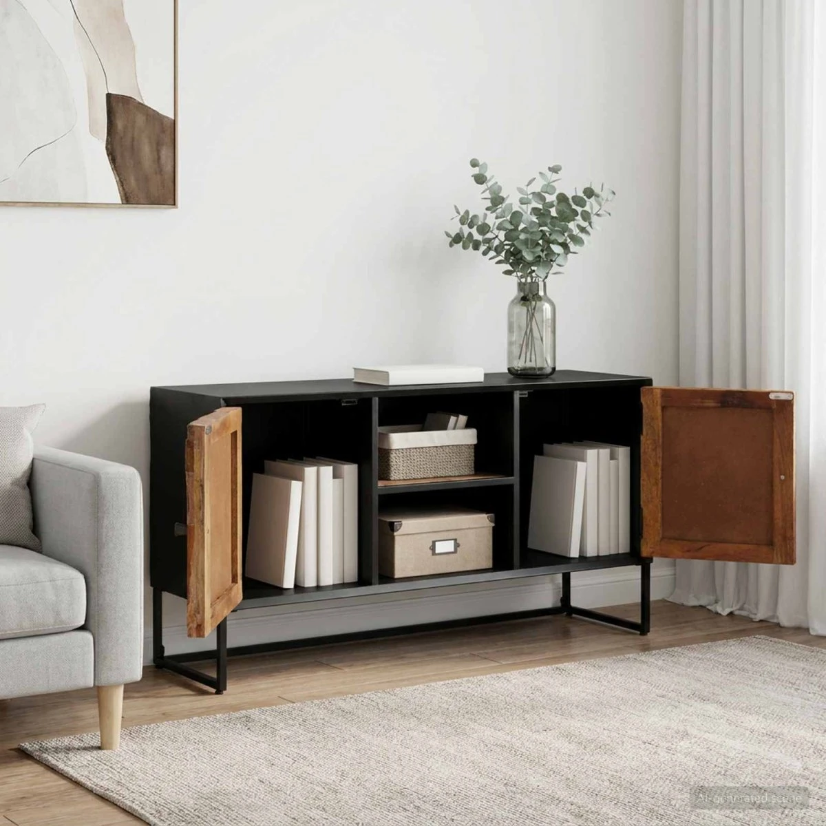 vidaXL Sideboard 105 x 30 x 55 cm i genbrugstræ