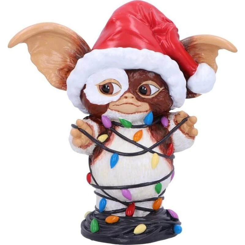 Gizmo med julelys - Gremlins dekorationsfigur 13 cm