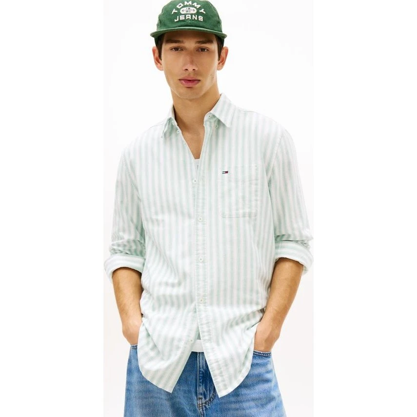 TJM Reg Stripe Oxford Shirt Ext