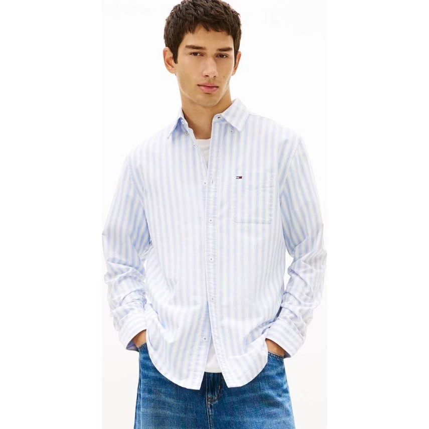 TJM Reg Stripe Oxford Shirt Ext