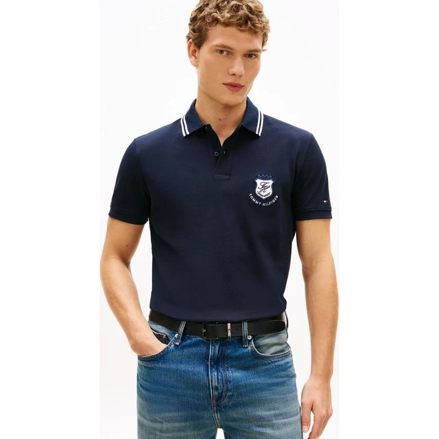Pique Badge Reg Polo
