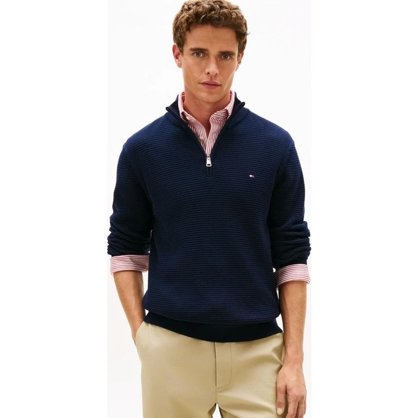 Seasonal Structure Zip Mock
