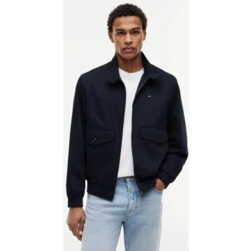 Tommy Hilfiger Harrington-jakke i blå bomuld - XXL