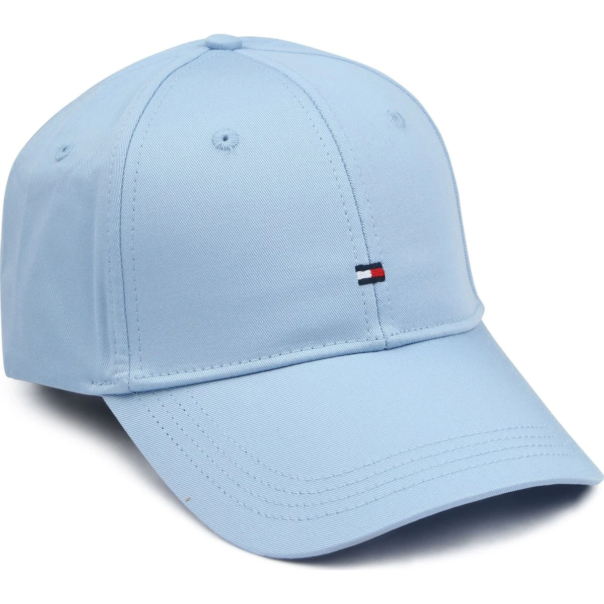 Tommy Hilfiger Pet Logo kasket i lyseblå bomuld