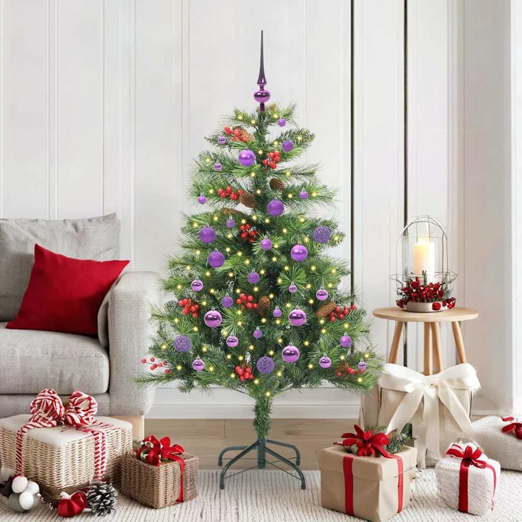 vidaXL Kunstigt Juletræ 150 cm med 150 LED - Grøn