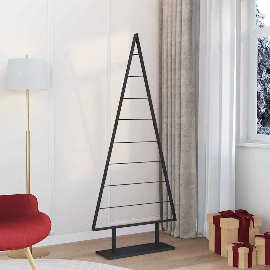 vidaXL Metal juletræ Sort 180 cm i Stål