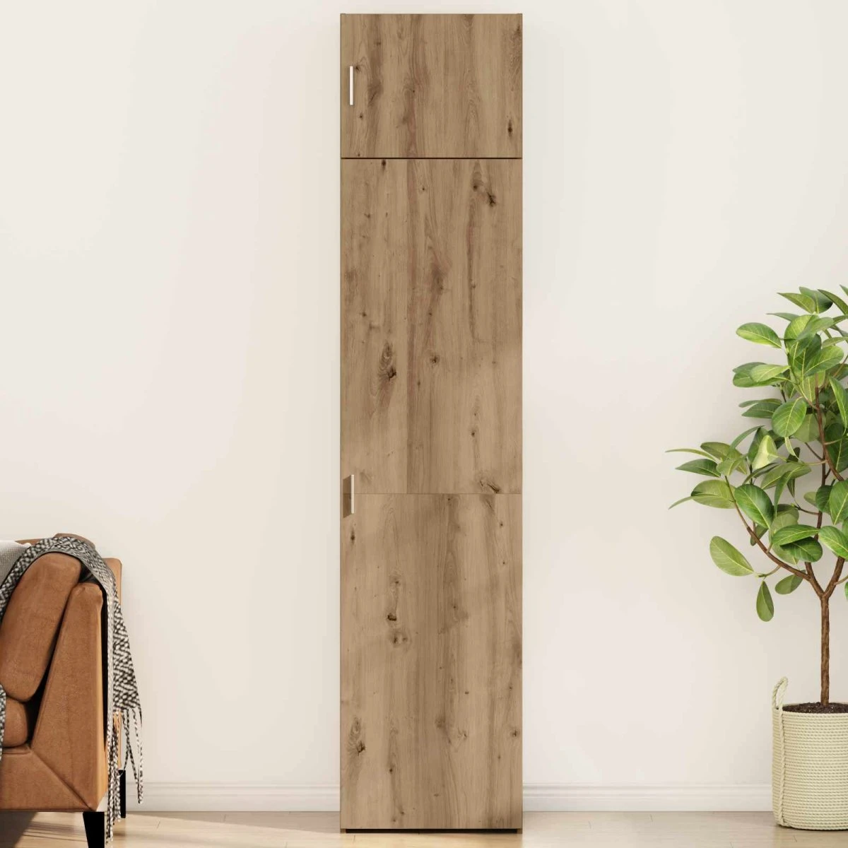 vidaXL Sideboard Artisan Egetræ 50 x 41 x 225 cm (2 stk.)