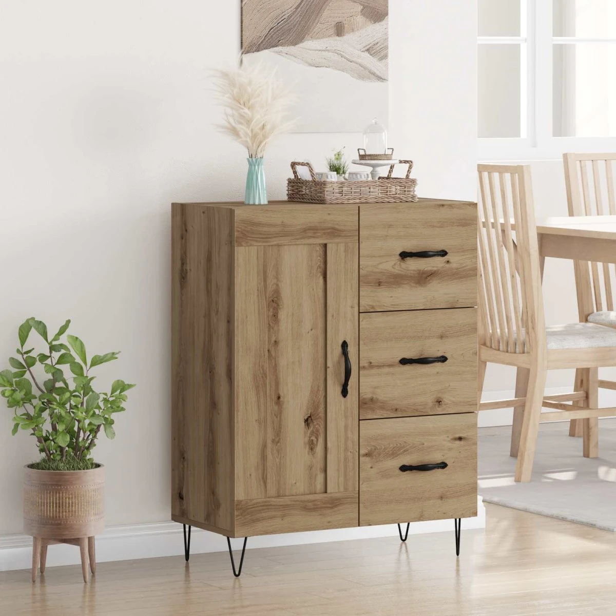 vidaXL Sideboard Artisan Eg 69,5 x 34 x 90 cm