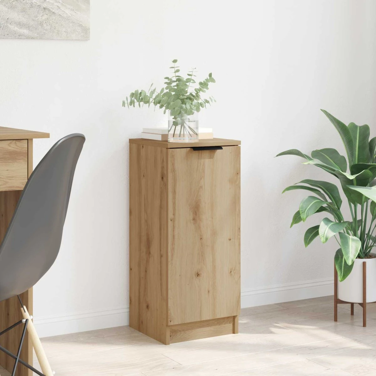 vidaXL Sideboard Artisan Egetræ 30 x 30 x 70 cm