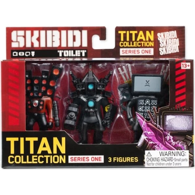 Skibidi Toilet TITAN 3-pack - Actionfigurer