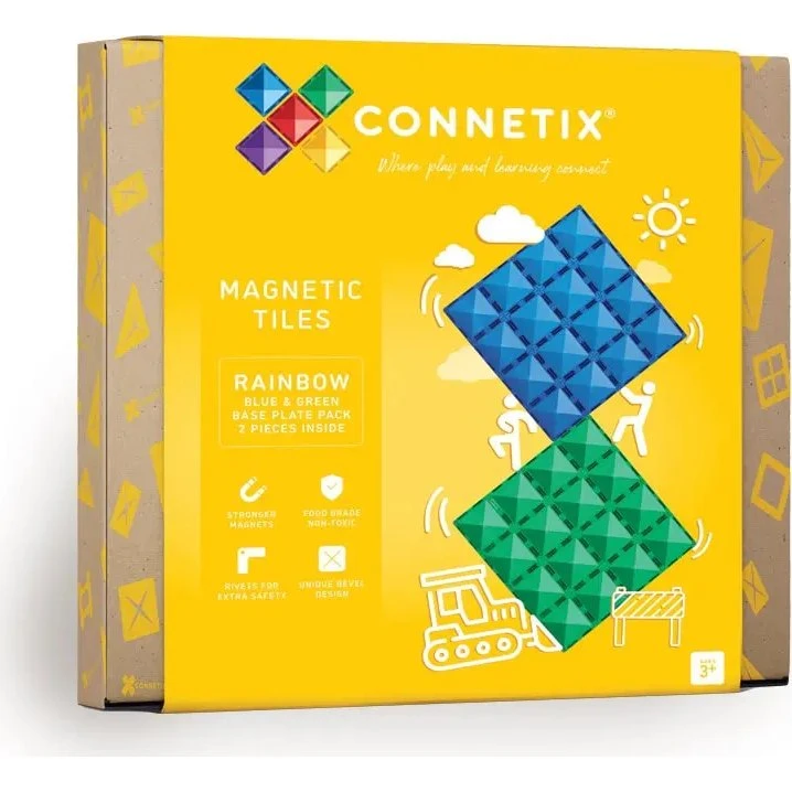 Base Plate magnetplader 2 stk. – Rainbow Blue & Green