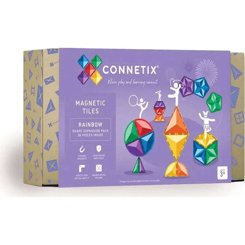 Connetix Expansion Pack 36 dele – Regnbue magnetsæt