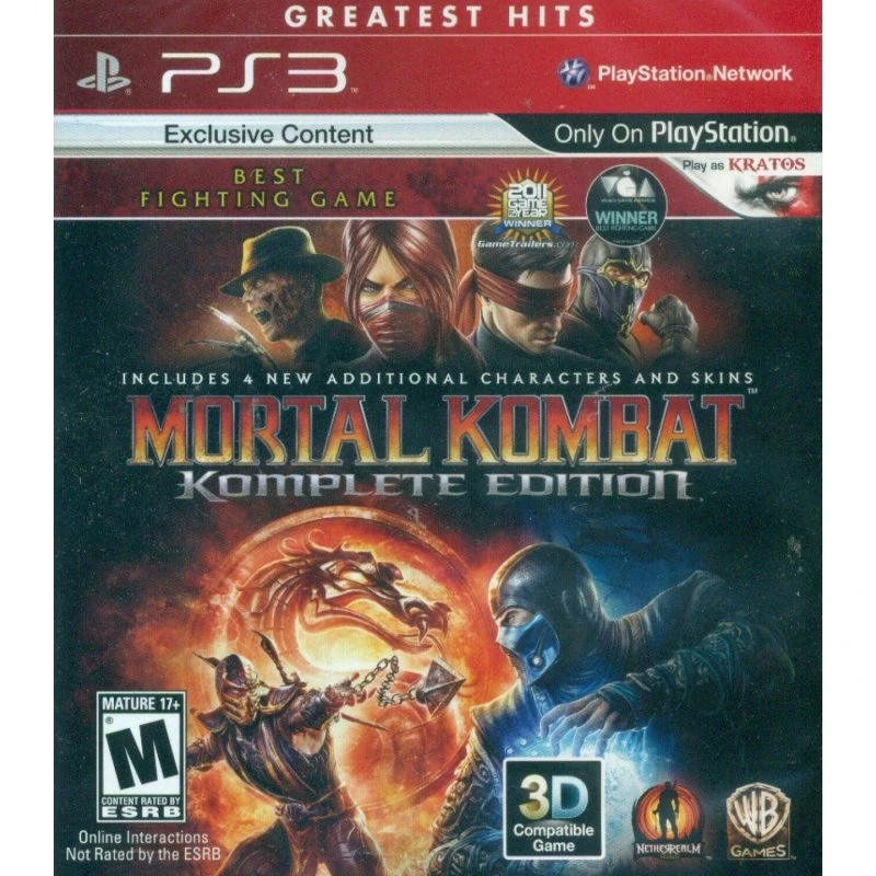 Mortal Kombat Komplete Edition (PS3) - Greatest Hits
