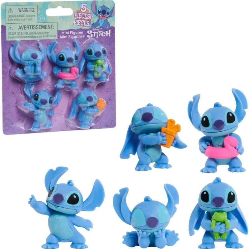 Disney Stitch 5-pak mini-figurer 5,5 cm