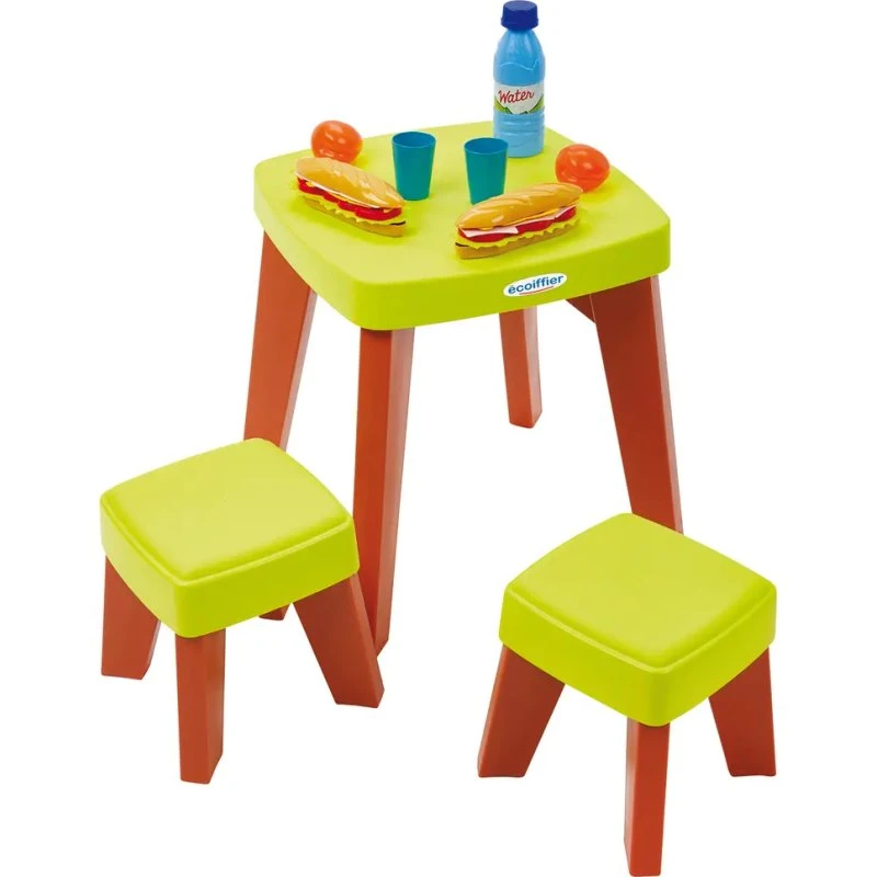 Picnic-bord og stole sæt til børn med legemad