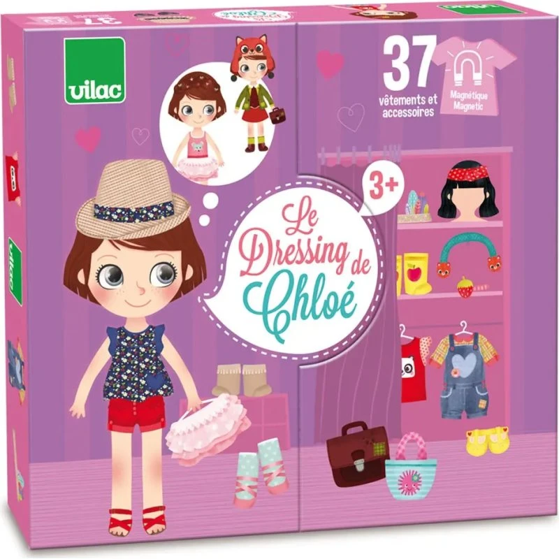 Påklædningsdukke i træ - Magnetisk, 42 dele