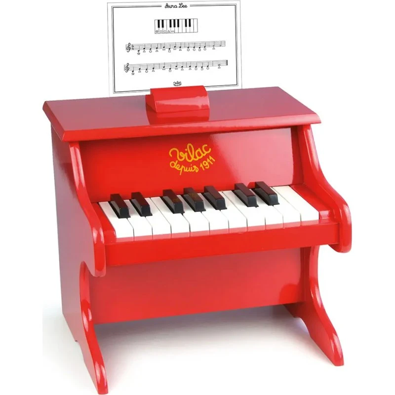 Vilac Træklaver med 18 tangenter – Rød