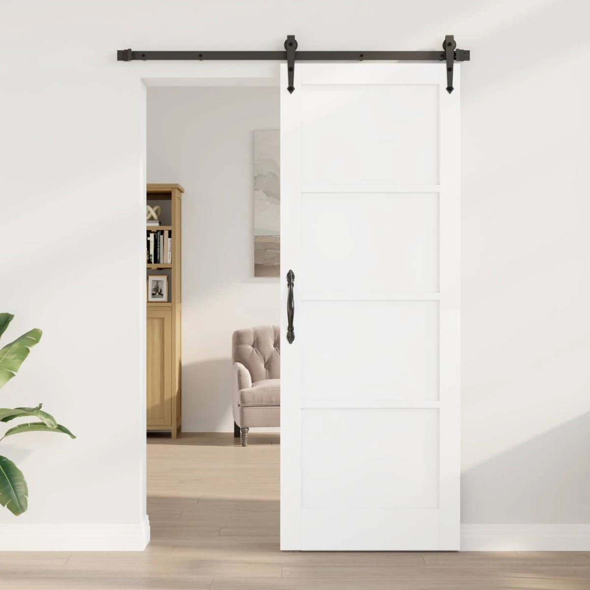 vidaXL Indvendig Dør 78 x 211 cm Krydsfinér Hvid