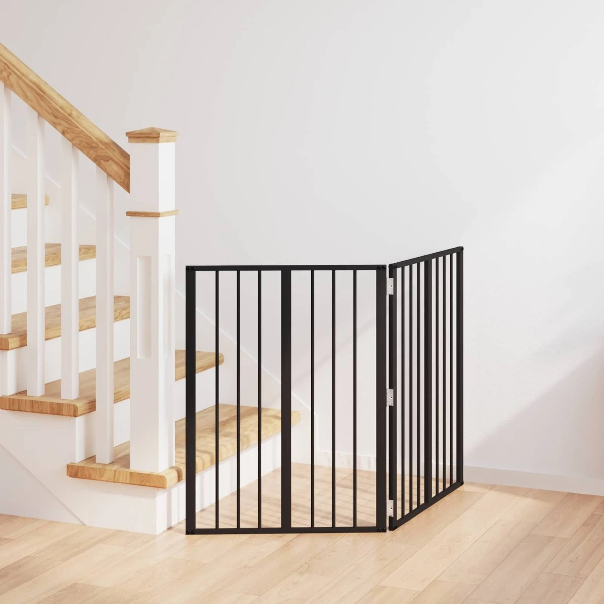 vidaXL Hundegitter 2 stk. Sort 60 x 80 cm i galvaniseret stål
