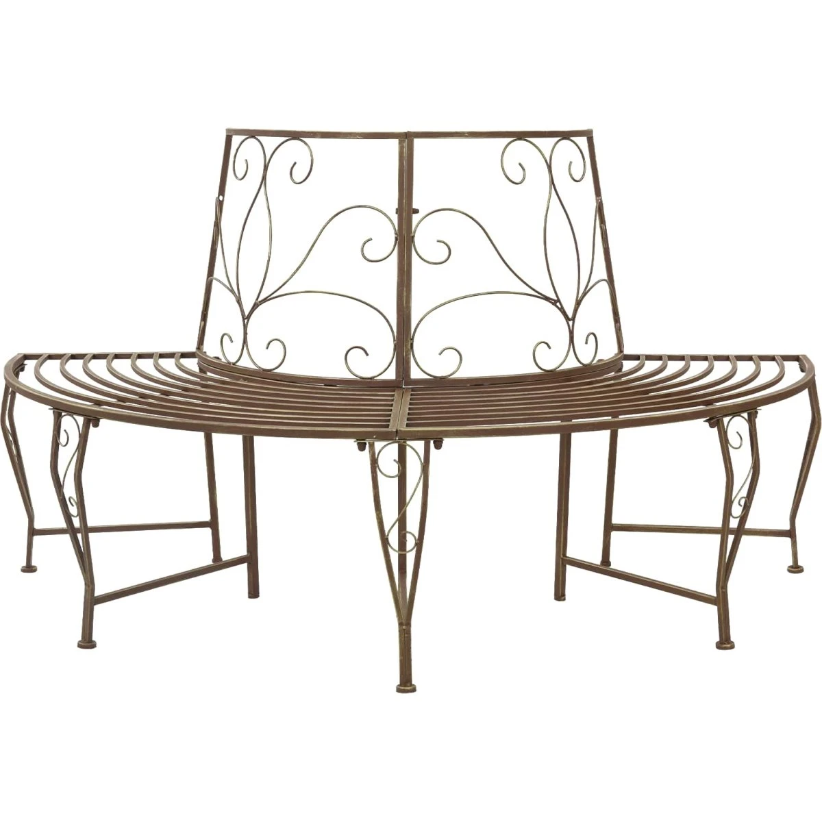 vidaXL Havebænk 4-personers 160x80x89 cm Antik Brun