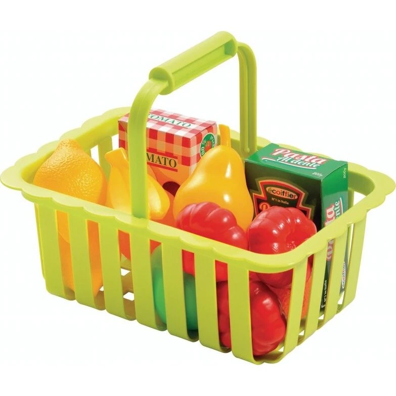 Indkøbskurv med Legemad - Ecoiffier 100% CHEF