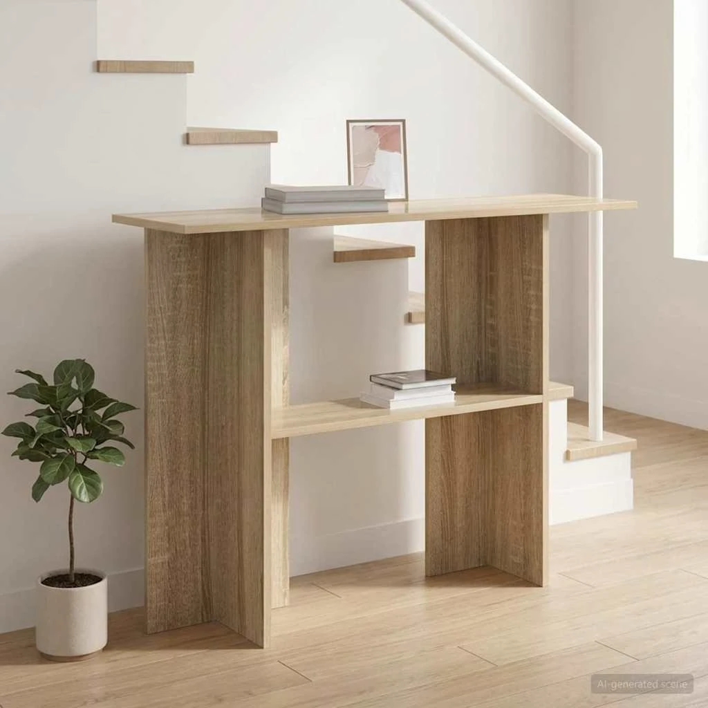 vidaXL Konsolbord Sonoma-eg 100 x 30 x 75 cm