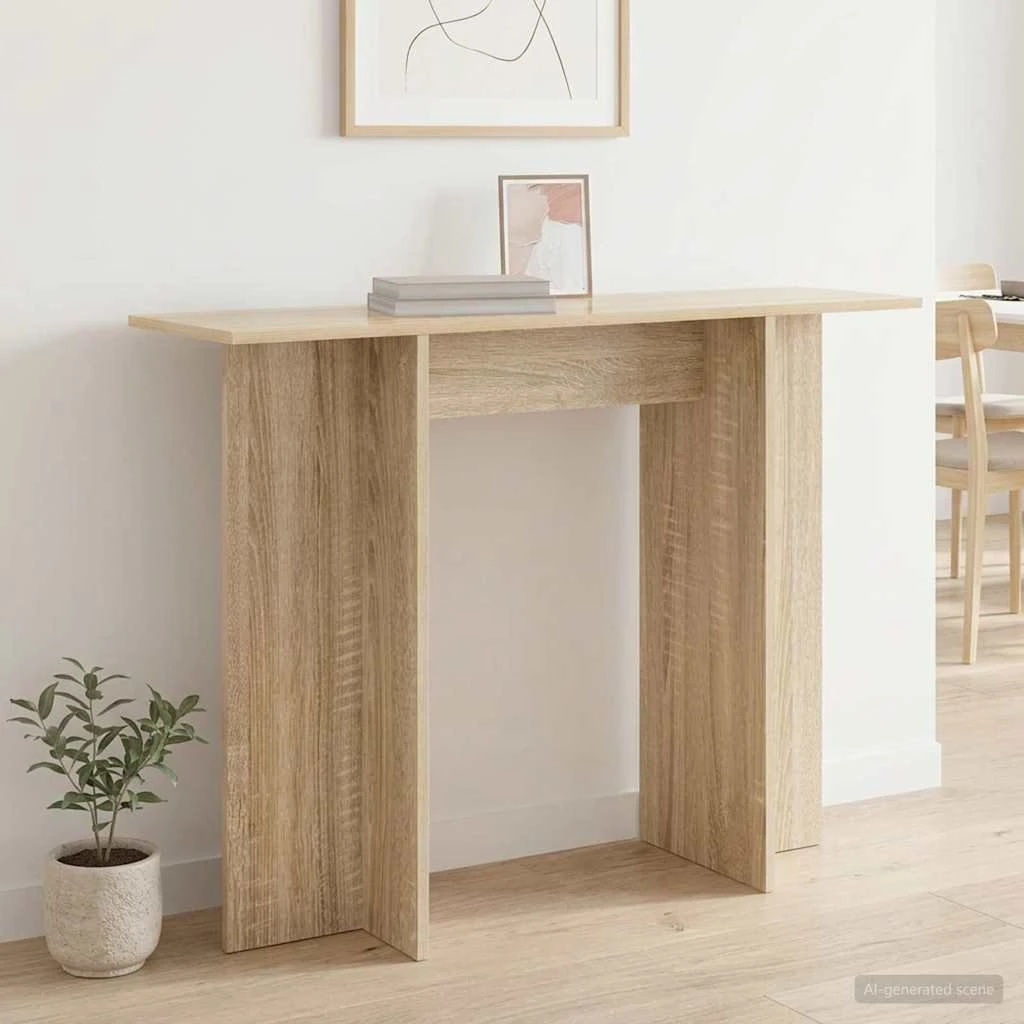 vidaXL Konsolbord Sonoma-eg 100 x 30 x 75 cm
