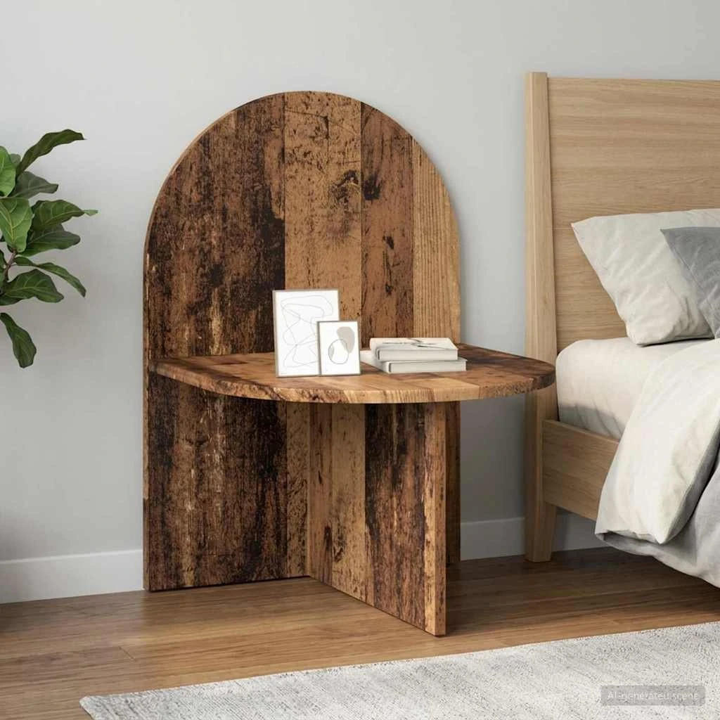 vidaXL Sengebord Gammelt træ 48 x 49 x 65 cm