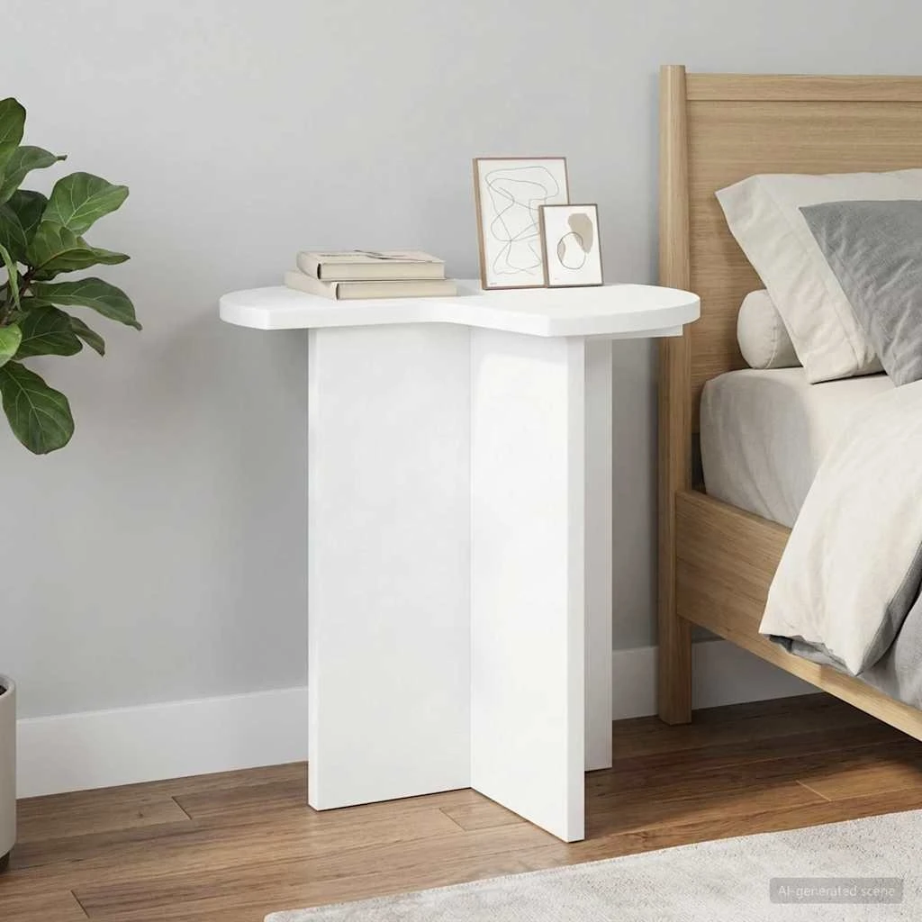 vidaXL Sidebord 2 stk. Hvid Ø 39 x 38 cm
