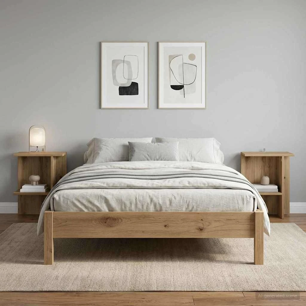 vidaXL Sofabord 2 stk. Artisan-eg 40x30x49 cm