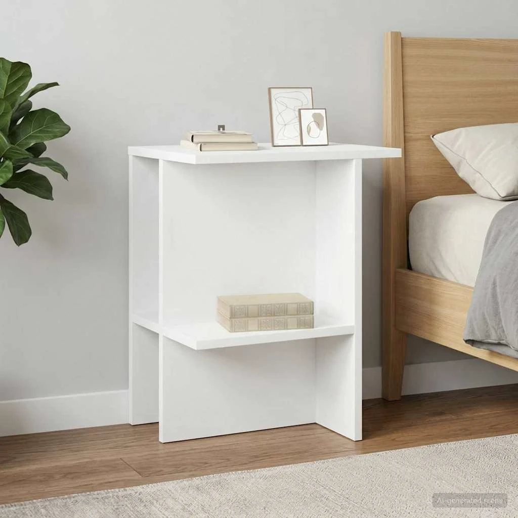 vidaXL Sofabord 2 stk. Hvid 40 x 30 x 49 cm