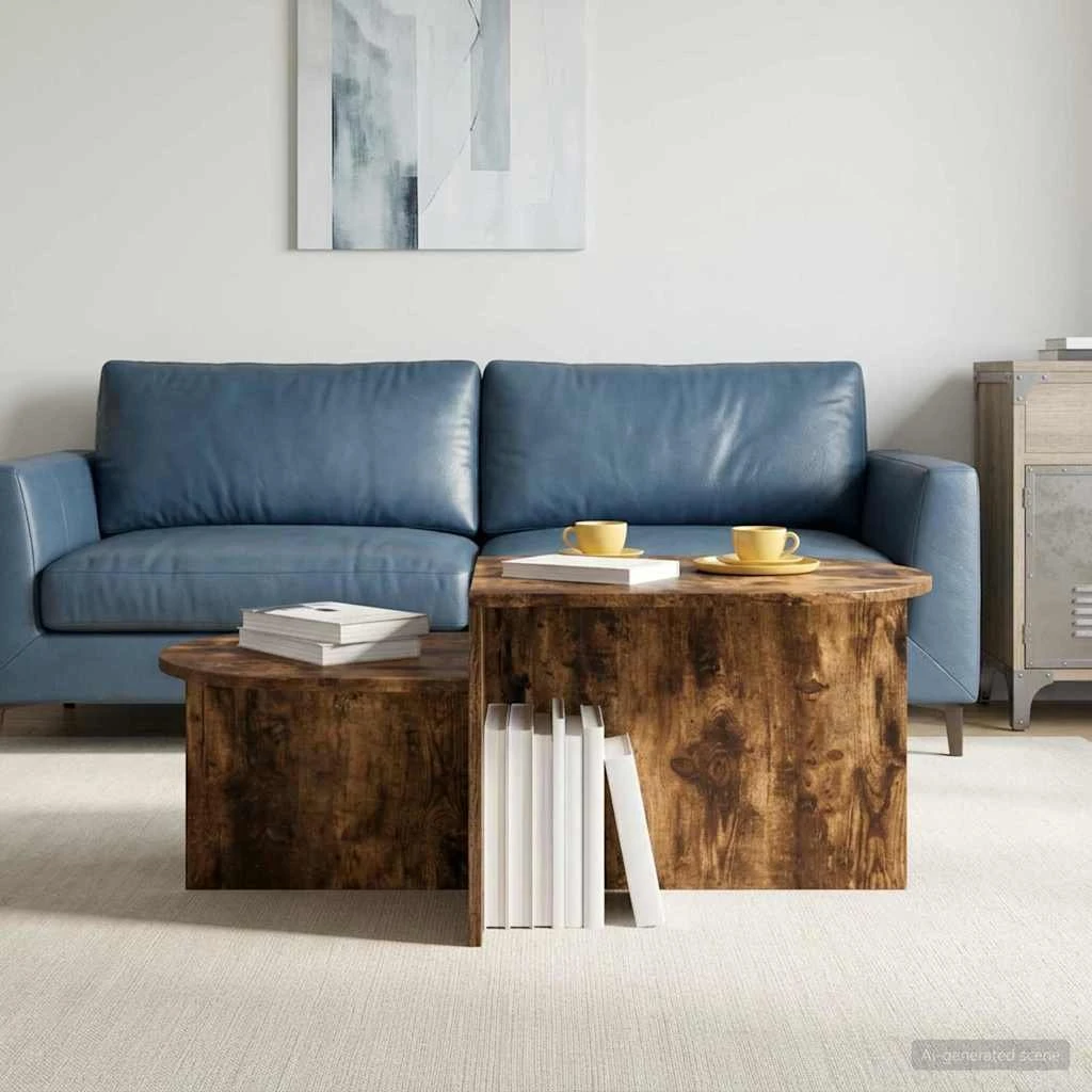vidaXL Sofabord Røget eg 100 x 50 x 40 cm