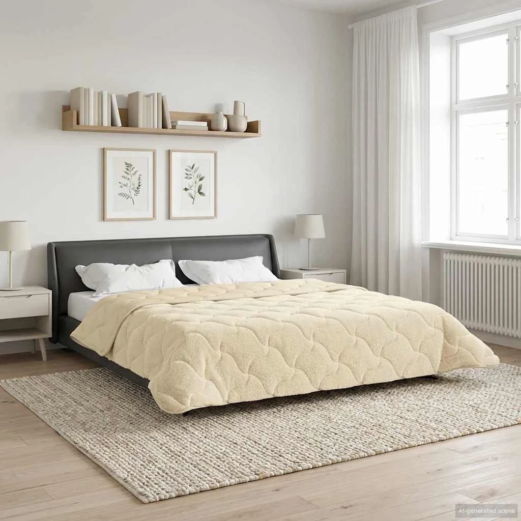 vidaXL Sommerdyne 220 x 240 cm - Cremefarvet & Åndbar