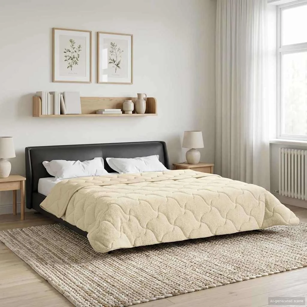 vidaXL Sommerdyne 200 x 200 cm - Cremefarvet & Åndbar