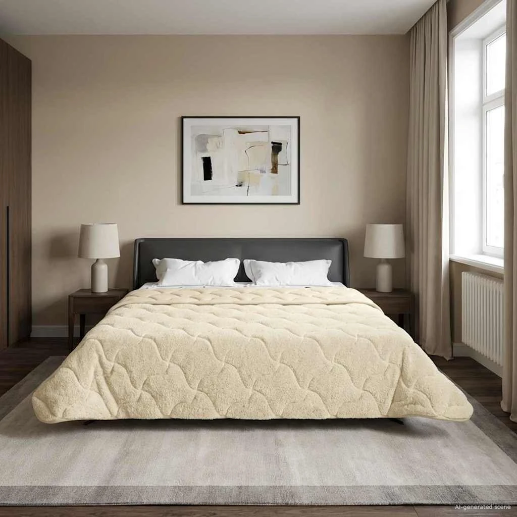 vidaXL Sommerdyne 200 x 220 cm - Cremefarvet & Åndbar