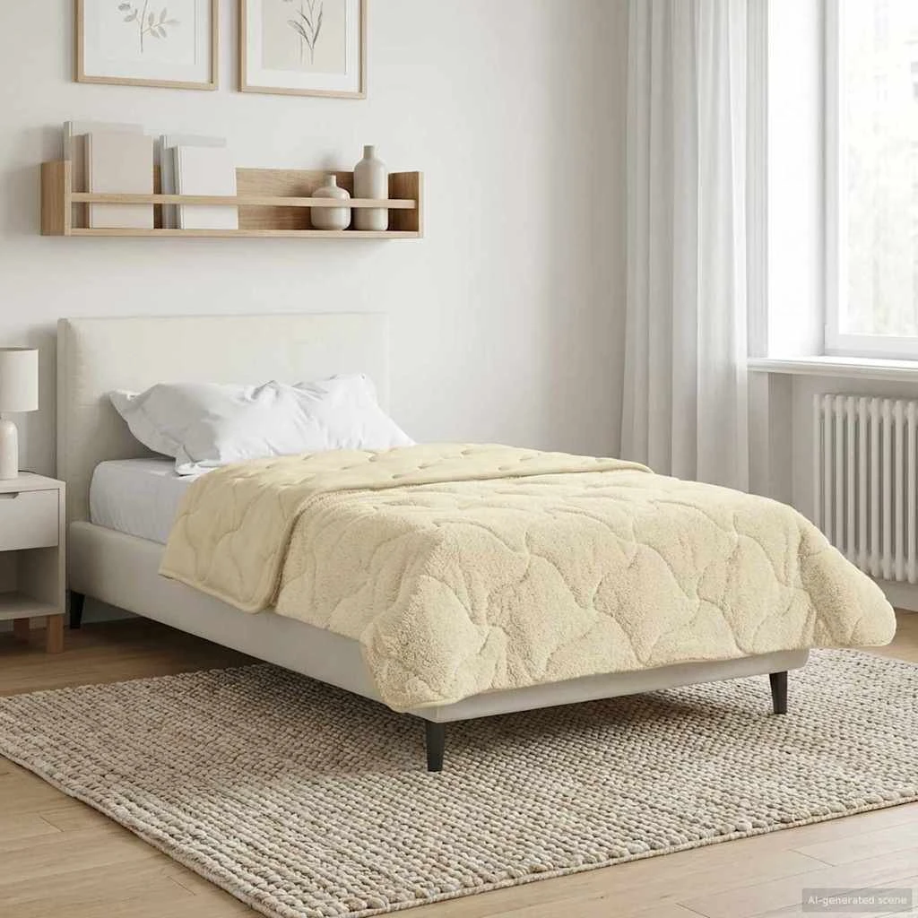 vidaXL Sommerdyne 155 x 220 cm - Cremefarvet & Åndbar